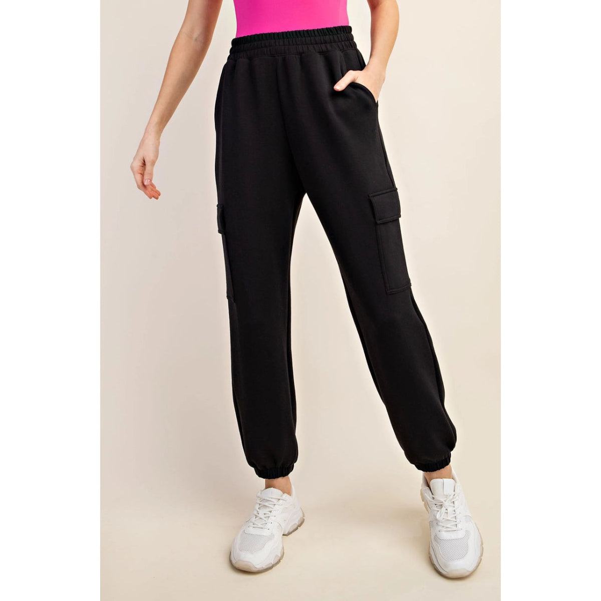 Studio Cargo Jogger - Black - Revel Boutique