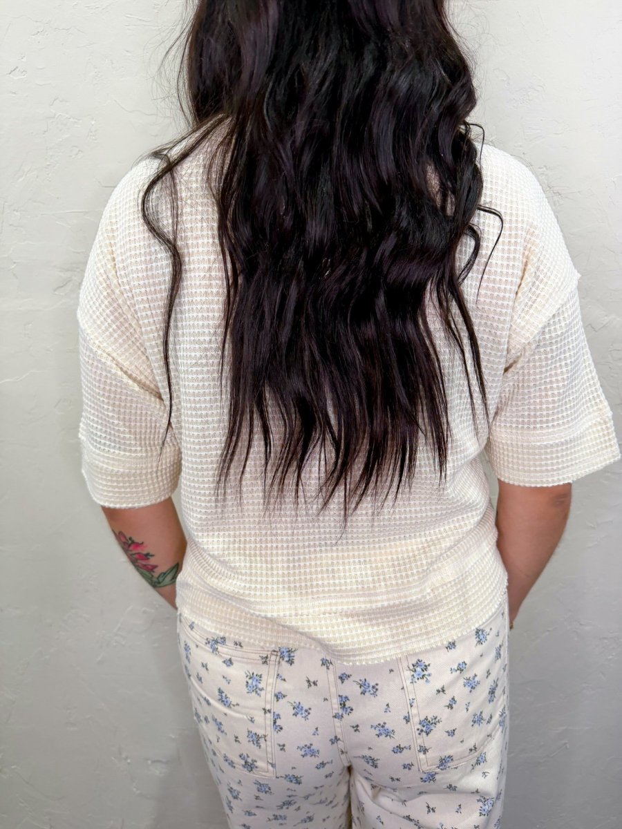 Sugar Cookie Waffle Top - Revel Boutique
