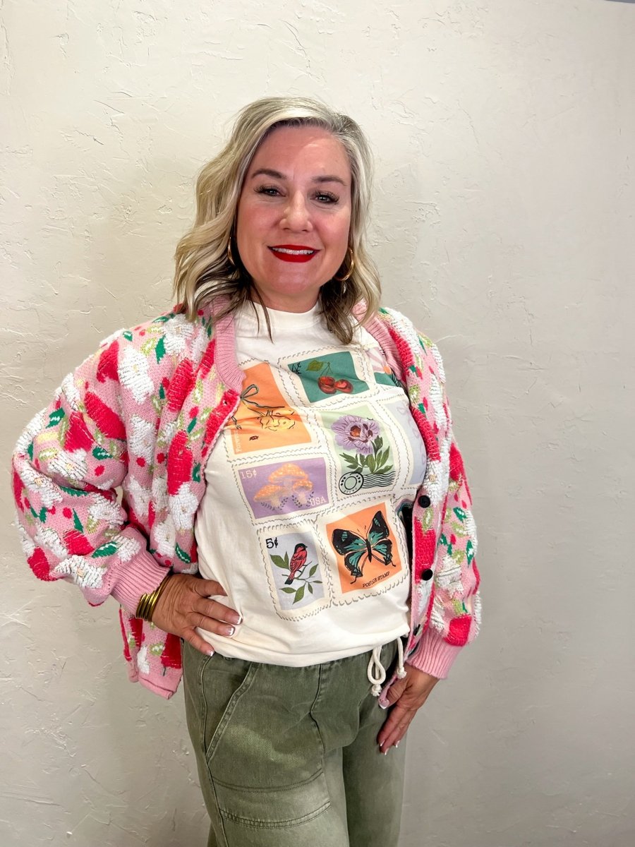 Summer Stamps Graphic Tee - Revel Boutique