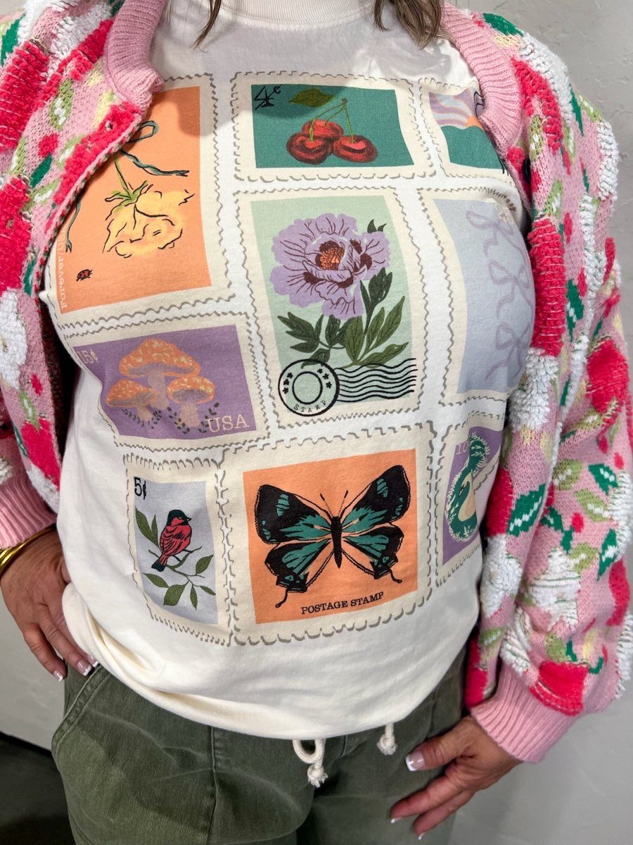 Summer Stamps Graphic Tee - Revel Boutique