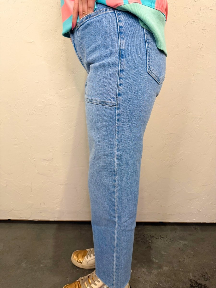 Sunny Days Crop Jean - Revel Boutique
