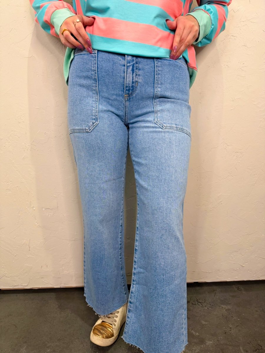 Sunny Days Crop Jean - Revel Boutique