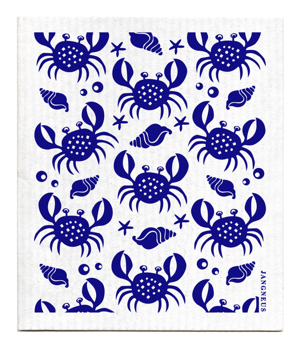 Swedish Dishcloth - Blue Crabs - Revel Boutique