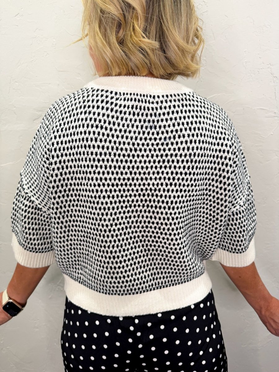 Tara Contrast Stitch Top - Revel Boutique