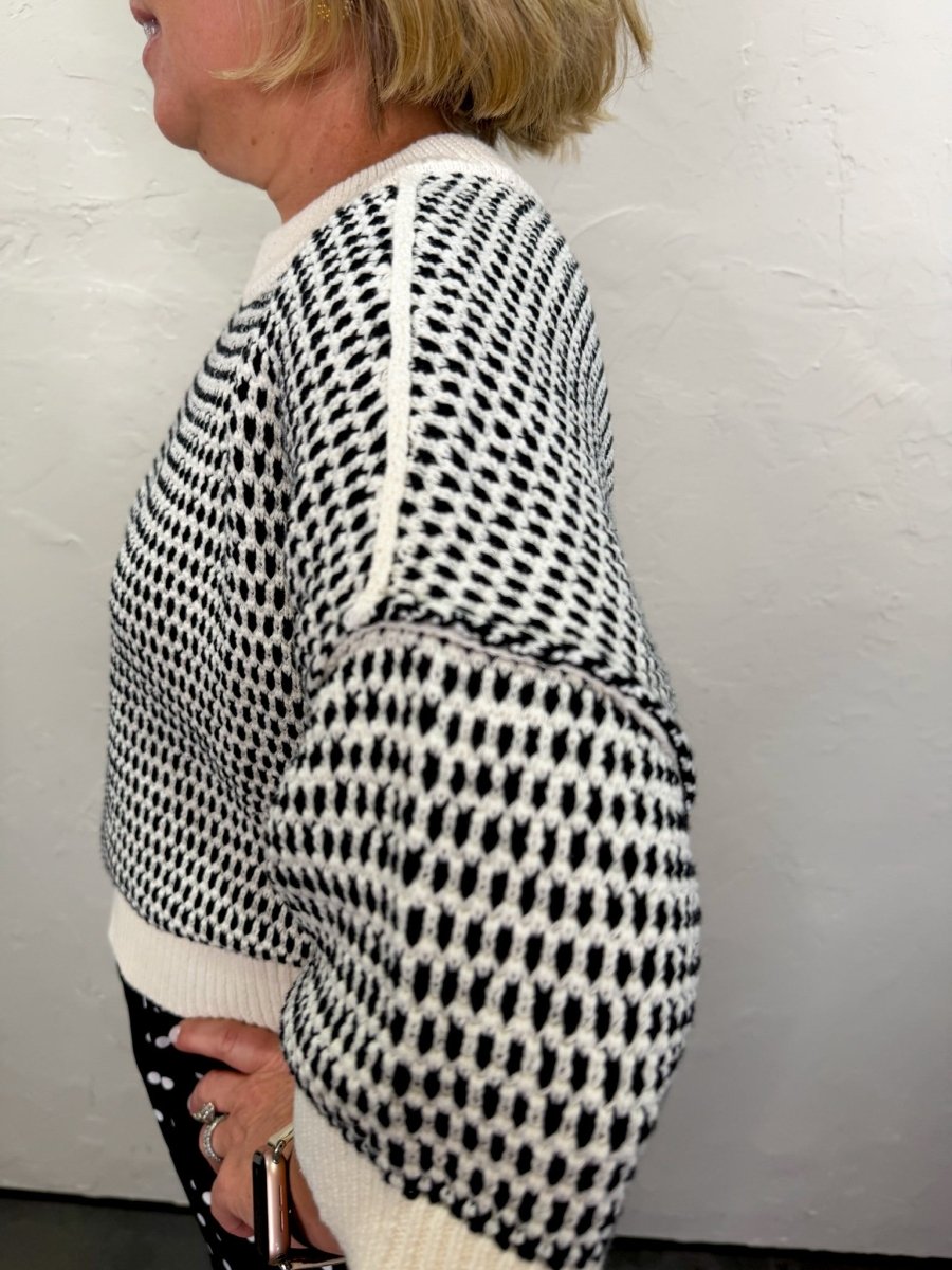 Tara Contrast Stitch Top - Revel Boutique