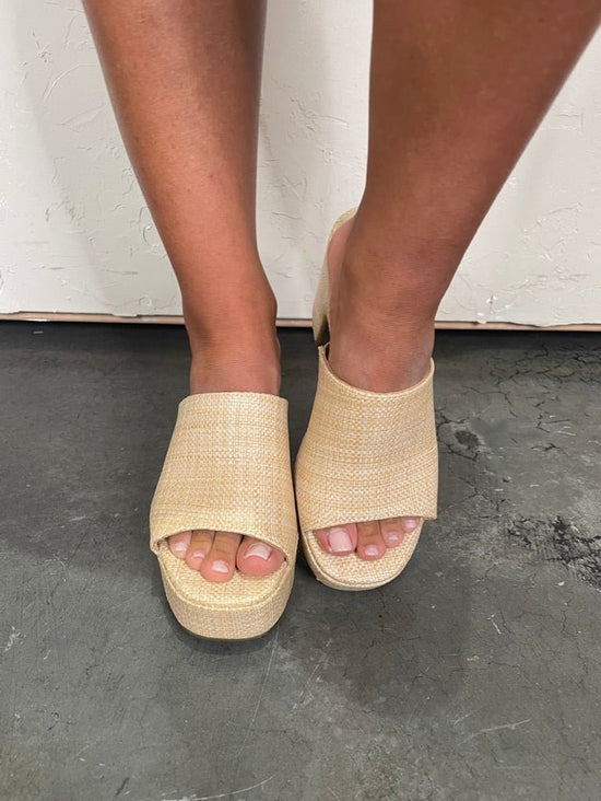 Tayla Seagrass Heel - Revel Boutique