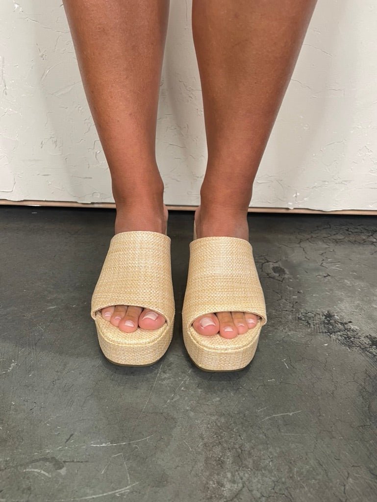 Tayla Seagrass Heel - Revel Boutique