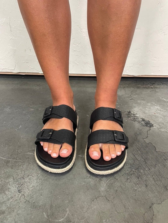 Tezza Sandal - Black - Revel Boutique