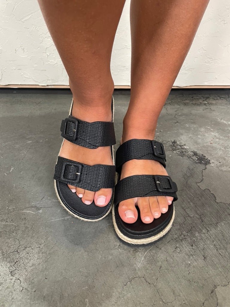Tezza Sandal - Black - Revel Boutique