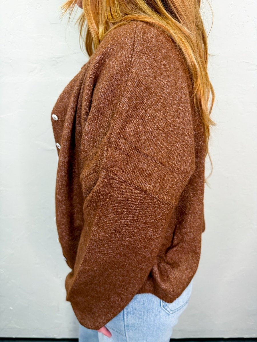 The Piper Cardigan - Brown - Revel Boutique