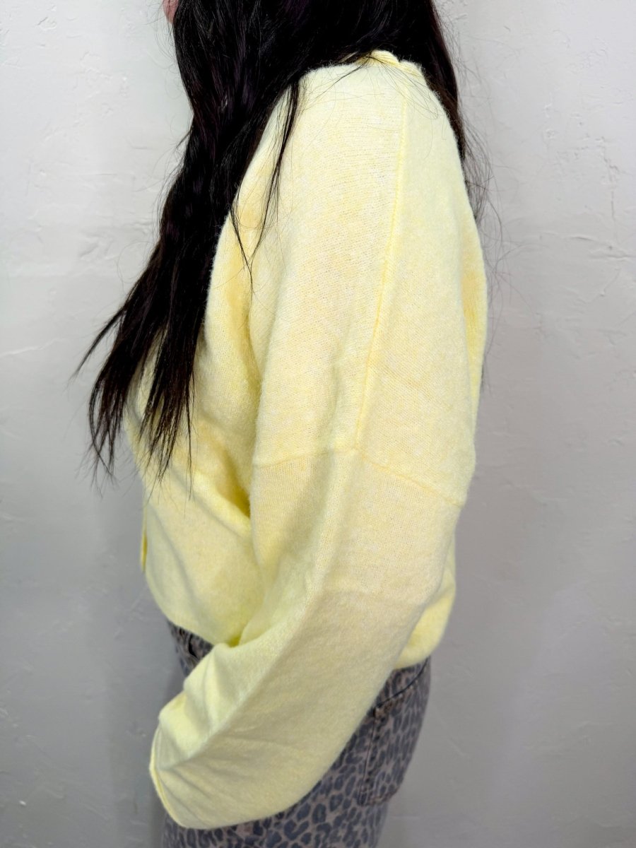 The Piper Cardigan - Butter Yellow - Revel Boutique