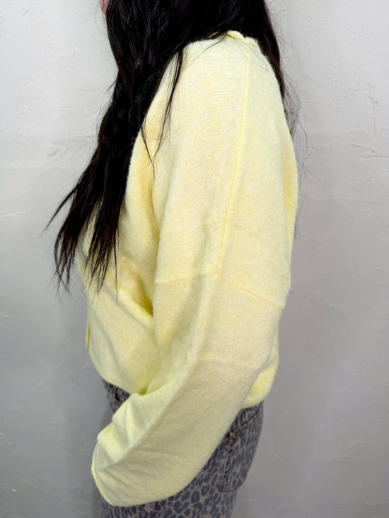 The Piper Cardigan - Butter Yellow - Revel Boutique