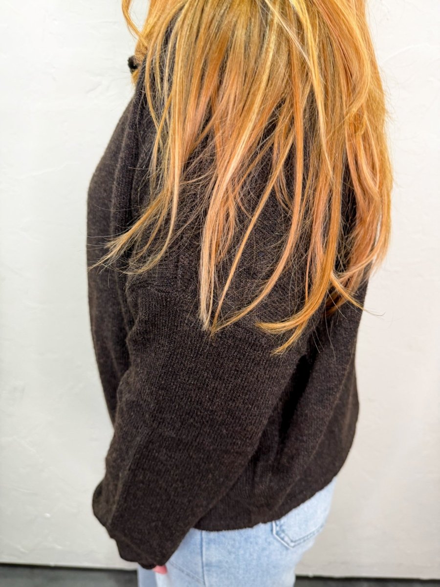 The Piper Cardigan - Chocolate - Revel Boutique