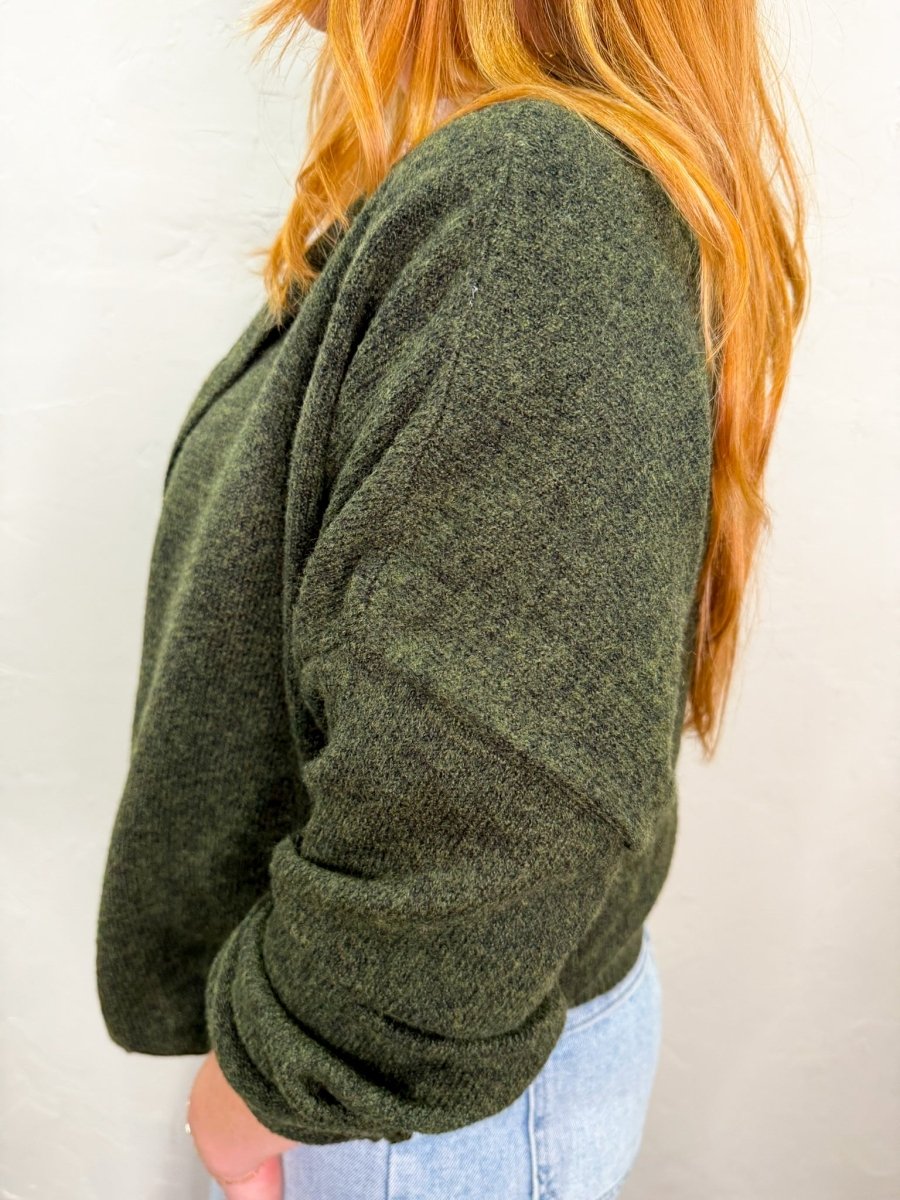 The Piper Cardigan - Hunter Green - Revel Boutique
