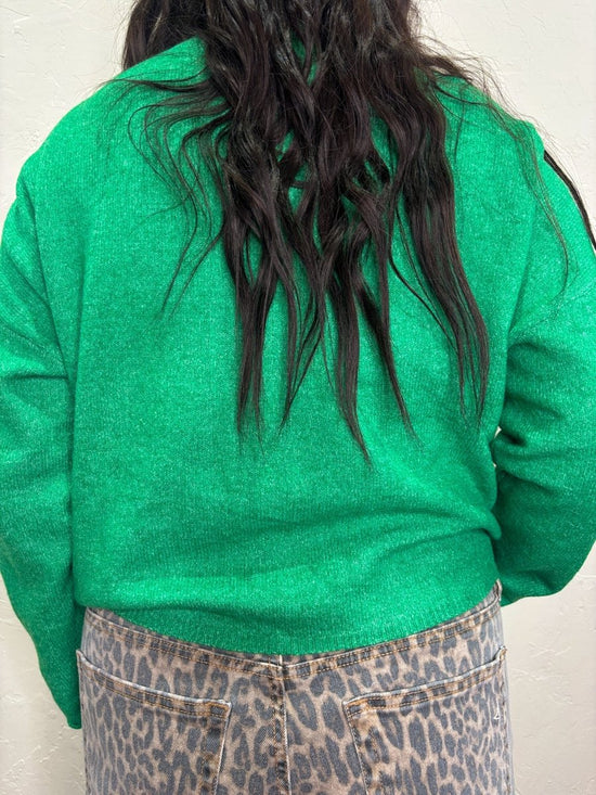 The Piper Cardigan - Kelly Green - Revel Boutique