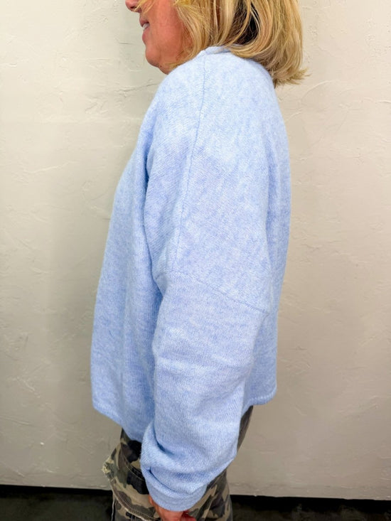 The Piper Cardigan - Sky Blue - Revel Boutique