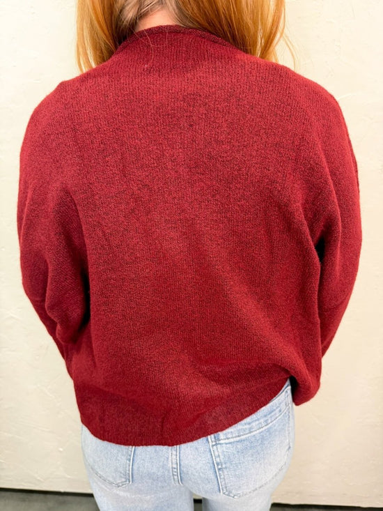 The Piper Cardigan - Wine - Revel Boutique