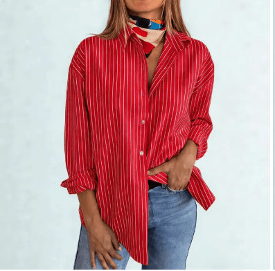 Touchdown Oxford-Red - Revel Boutique