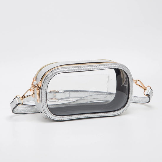 Touchdown Silver Stadium Clear Crossbody - Revel Boutique