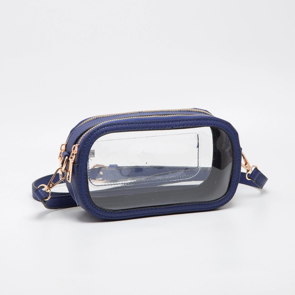 Touchdown Stadium Clear Crossbody - Royal Blue - Revel Boutique