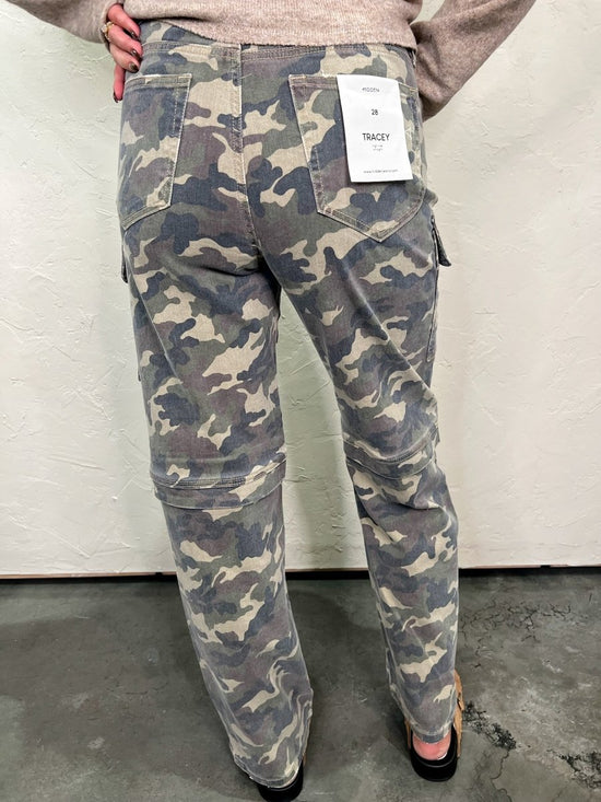 Tracey Straight Cargo - Camouflage - Revel Boutique