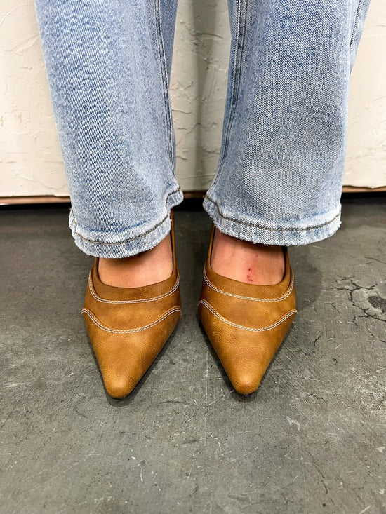 Trinee Slingback Pump - Camel - Revel Boutique