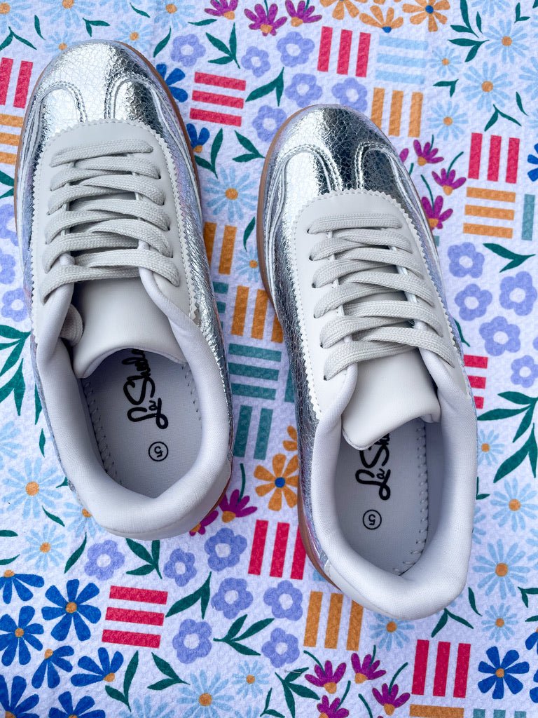 Trophy Sneaker - Silver - Revel Boutique