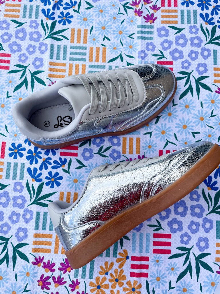 Trophy Sneaker - Silver - Revel Boutique