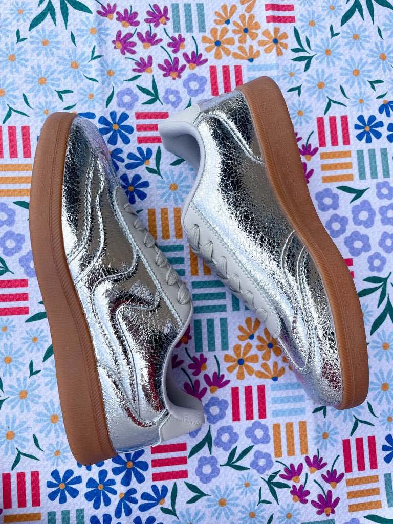 Trophy Sneaker - Silver - Revel Boutique