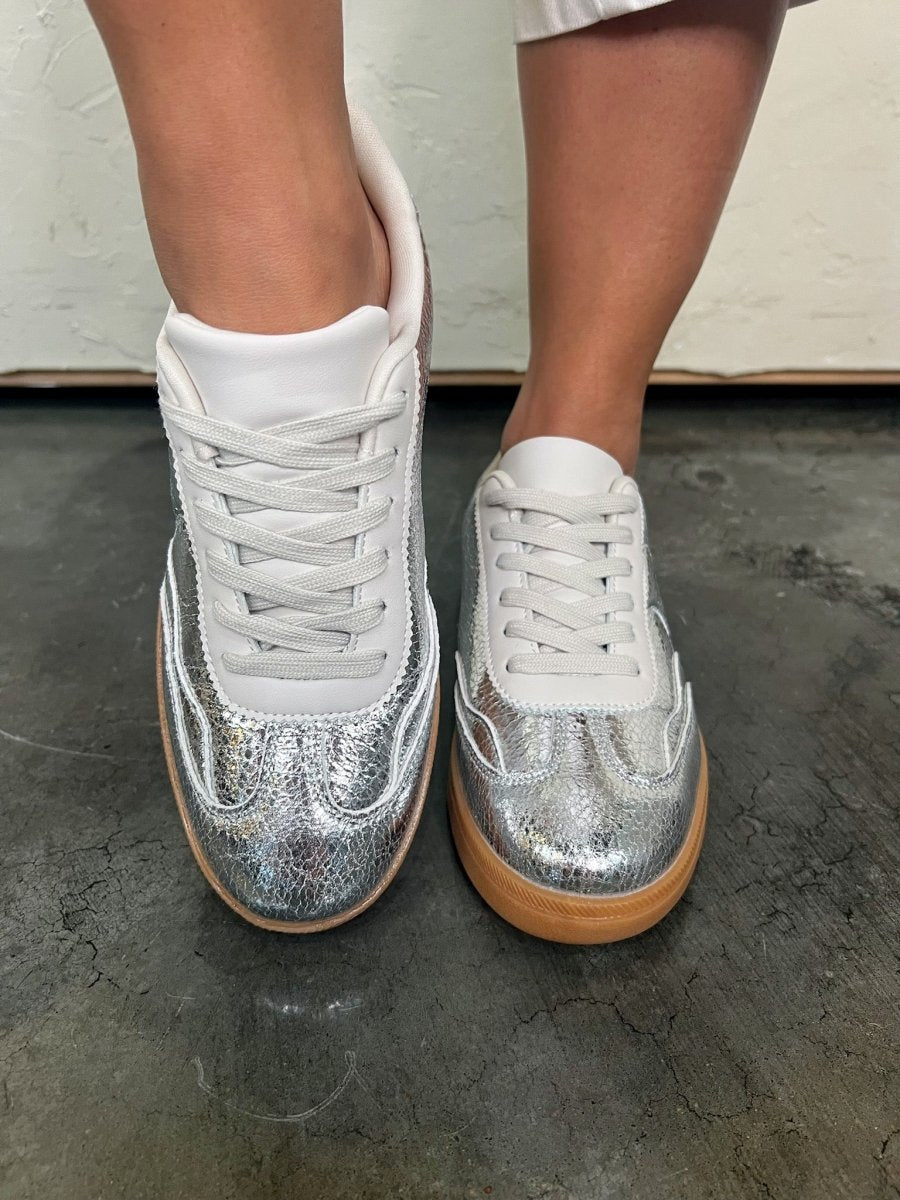 Trophy Sneaker - Silver - Revel Boutique
