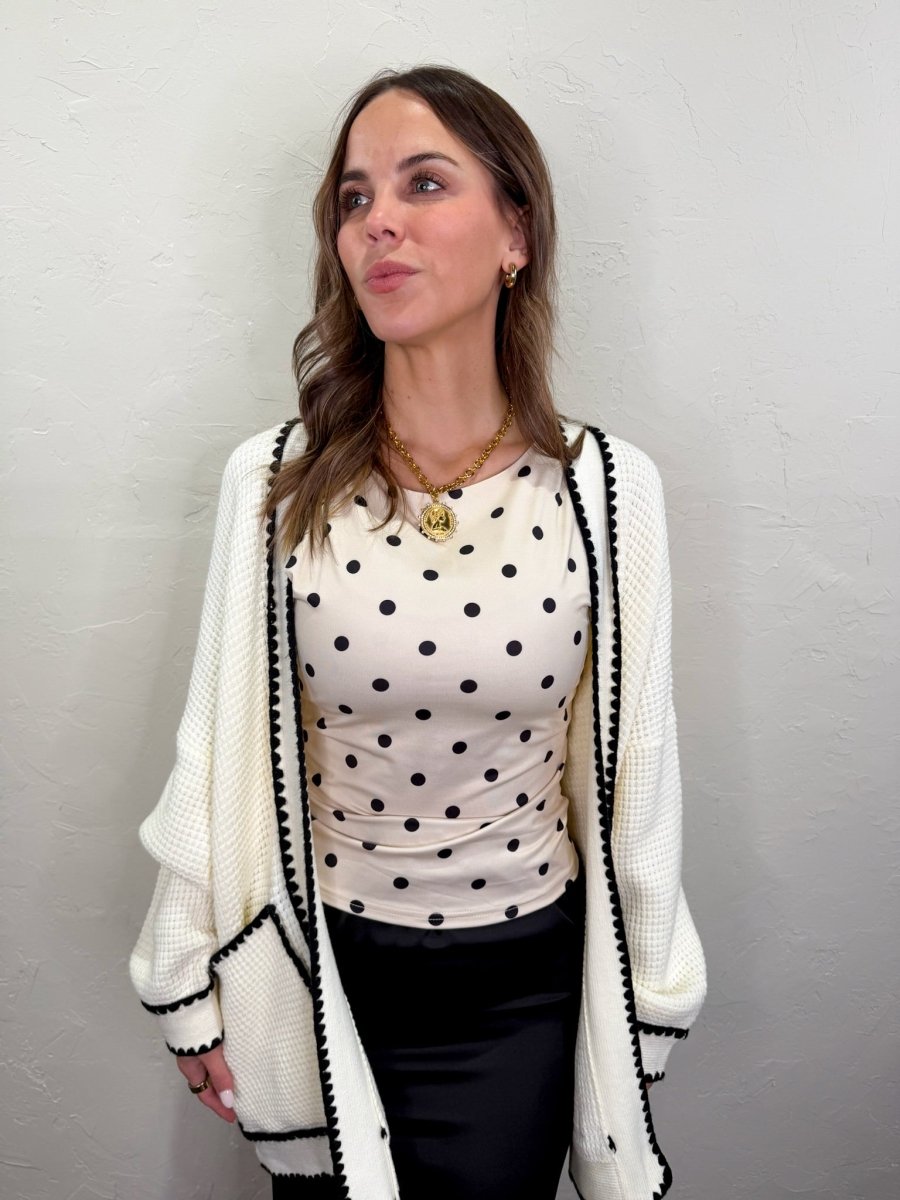 Vanilla Waffle Cardigan - Revel Boutique