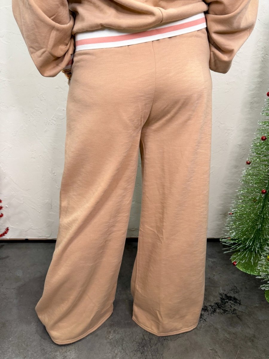 Varsity Lounge Set - Mocha - Revel Boutique