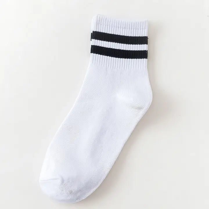 Varsity Socks-Black - Revel Boutique