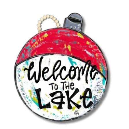 Welcome to the Lake Large Door Hanger - Revel Boutique