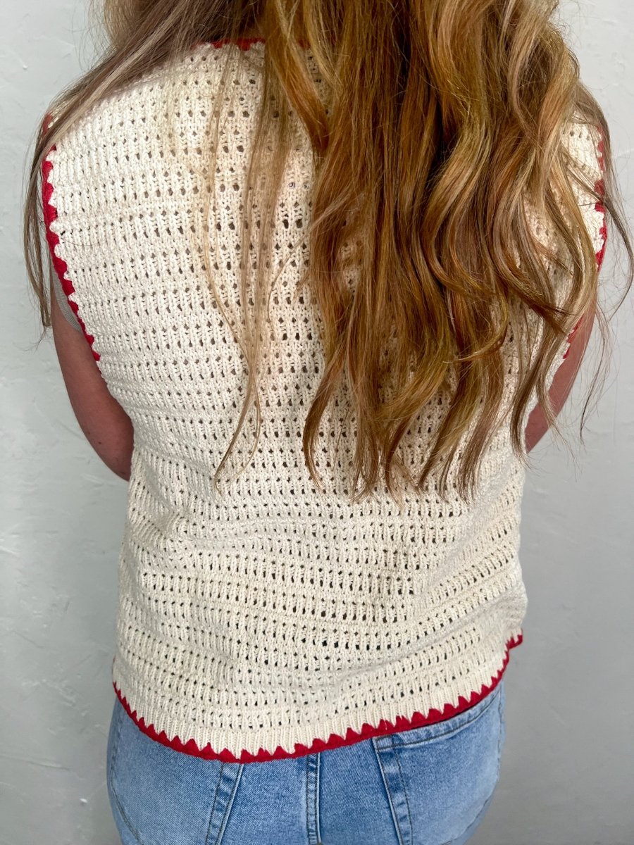 When In Rome Crochet Vest - Revel Boutique