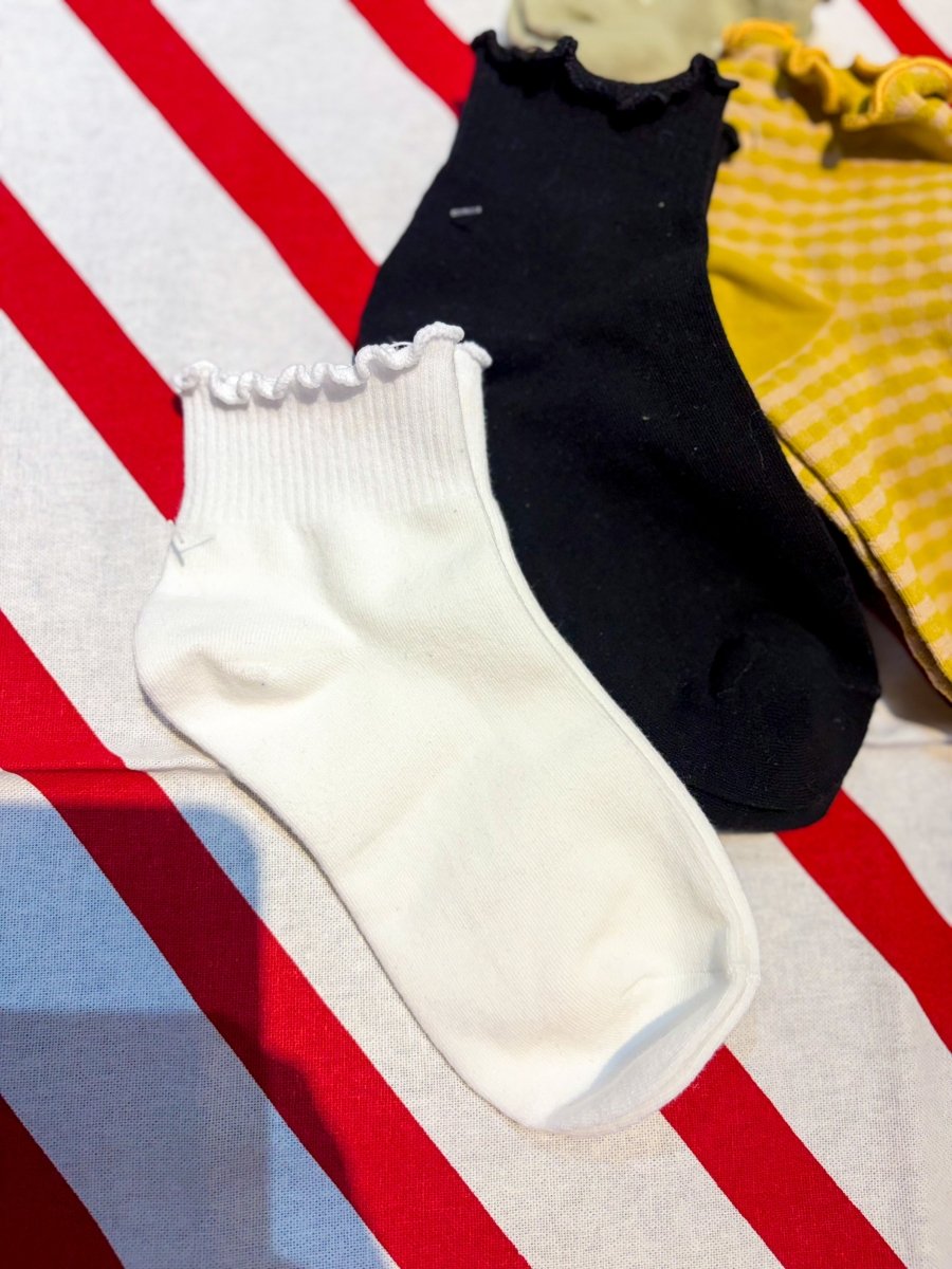 White Ruffle Socks - Revel Boutique