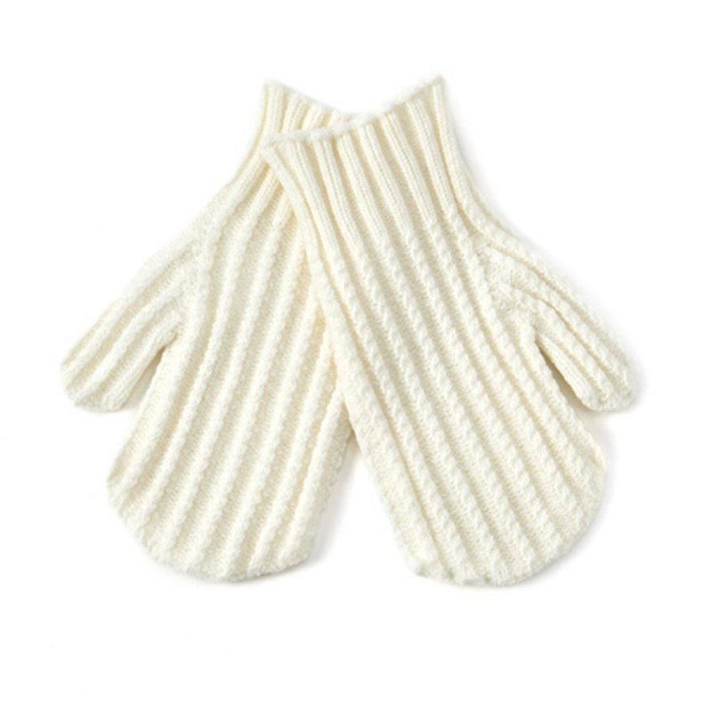 Winter Warm Mitten - White - Revel Boutique