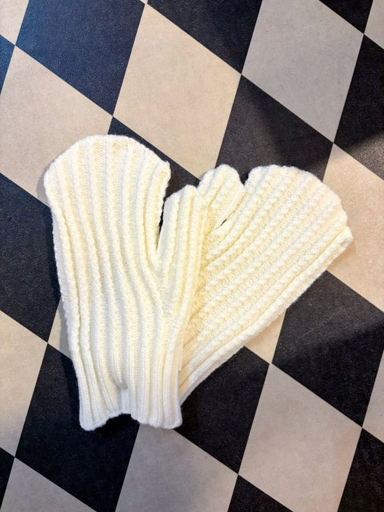 Winter Warm Mitten - White - Revel Boutique