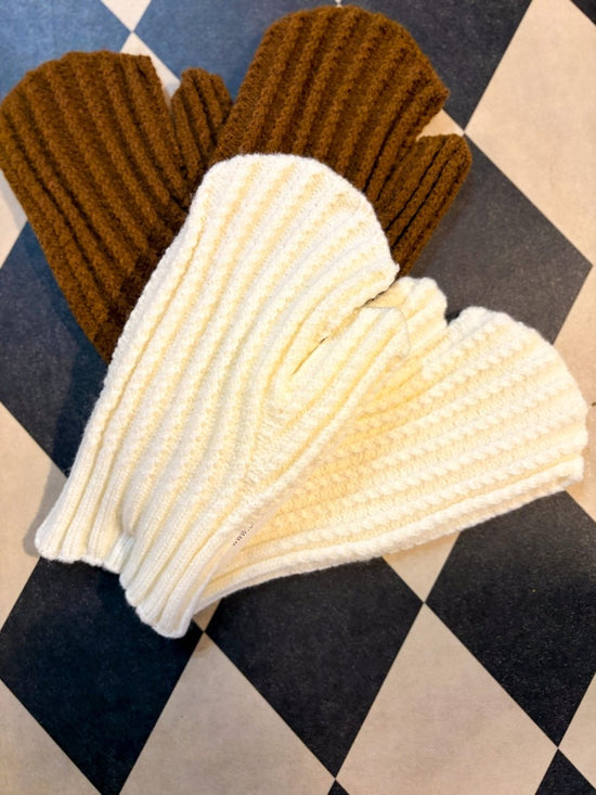 Winter Warm Mitten - White - Revel Boutique