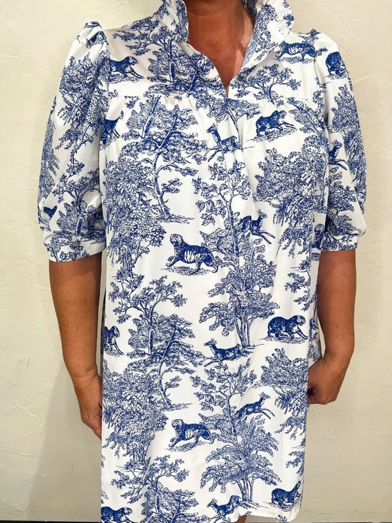 Load image into Gallery viewer, Woodlands Toile Dress - Revel Boutique
