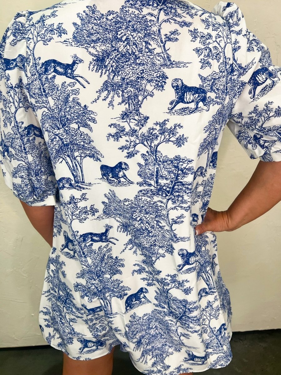 Woodlands Toile Dress - Revel Boutique