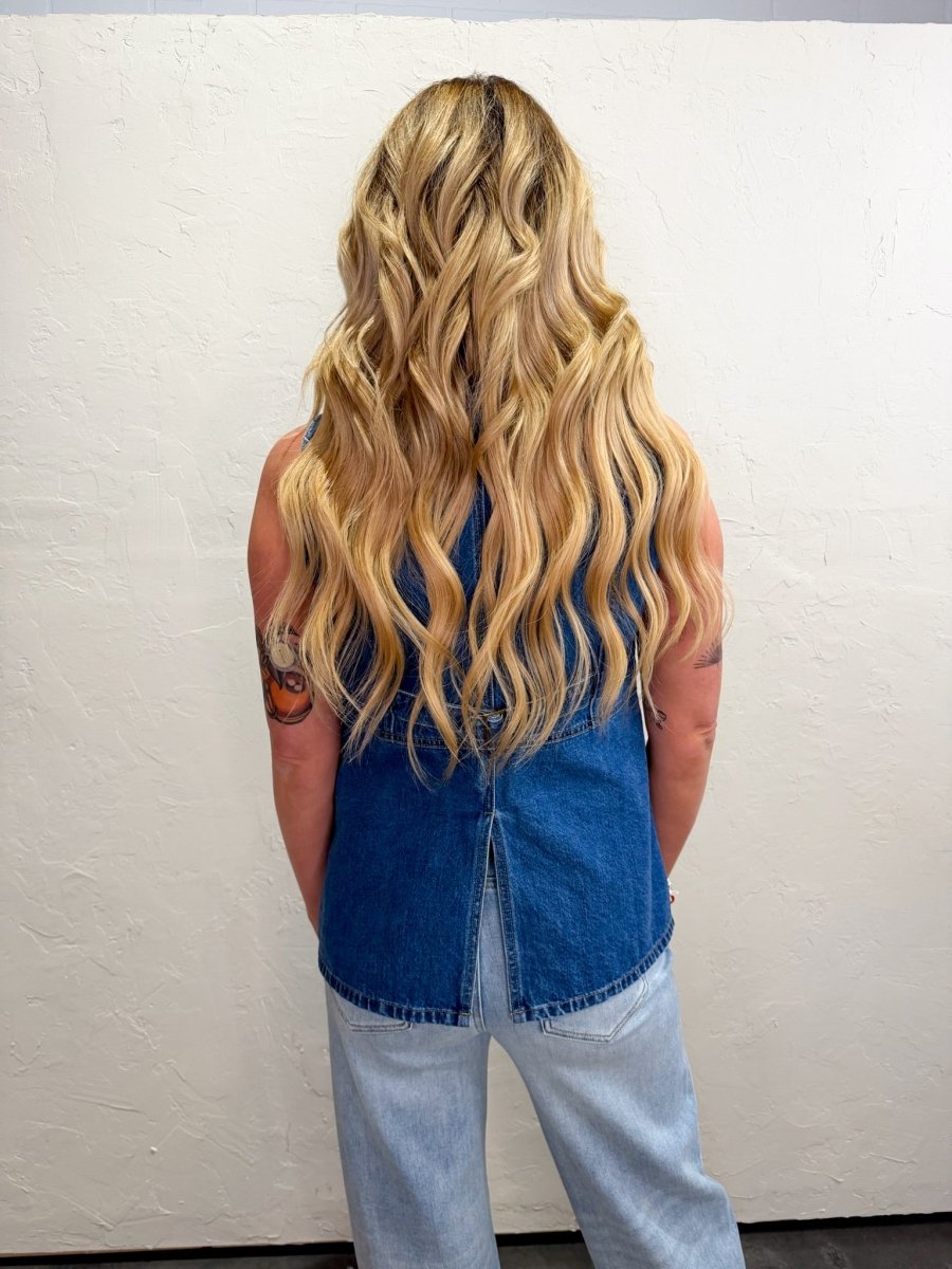 Wyoming Braided Denim Vest - Revel Boutique