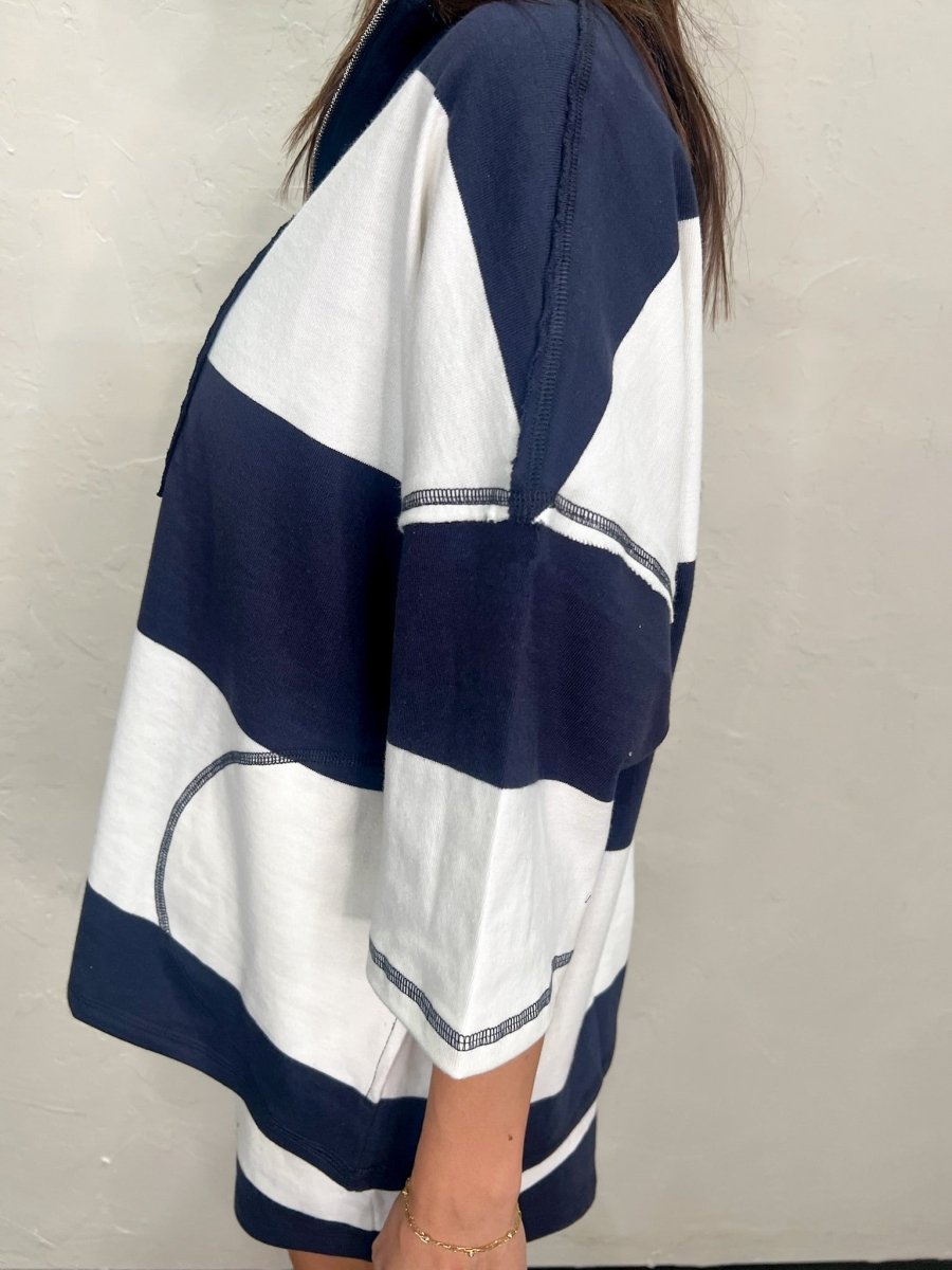 Yacht Party Zip Up - Revel Boutique