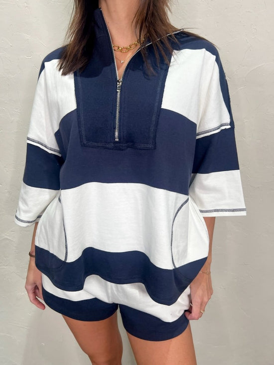Yacht Party Zip Up - Revel Boutique