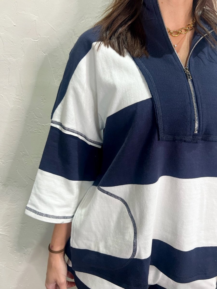 Yacht Party Zip Up - Revel Boutique