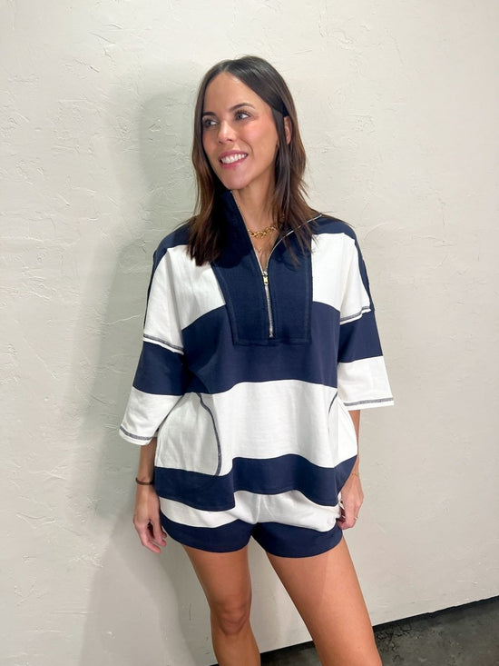 Yacht Party Zip Up - Revel Boutique