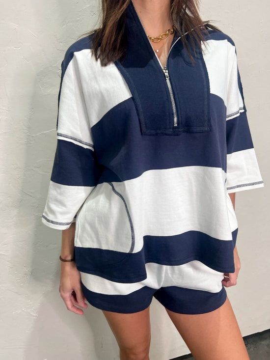 Yacht Party Zip Up - Revel Boutique