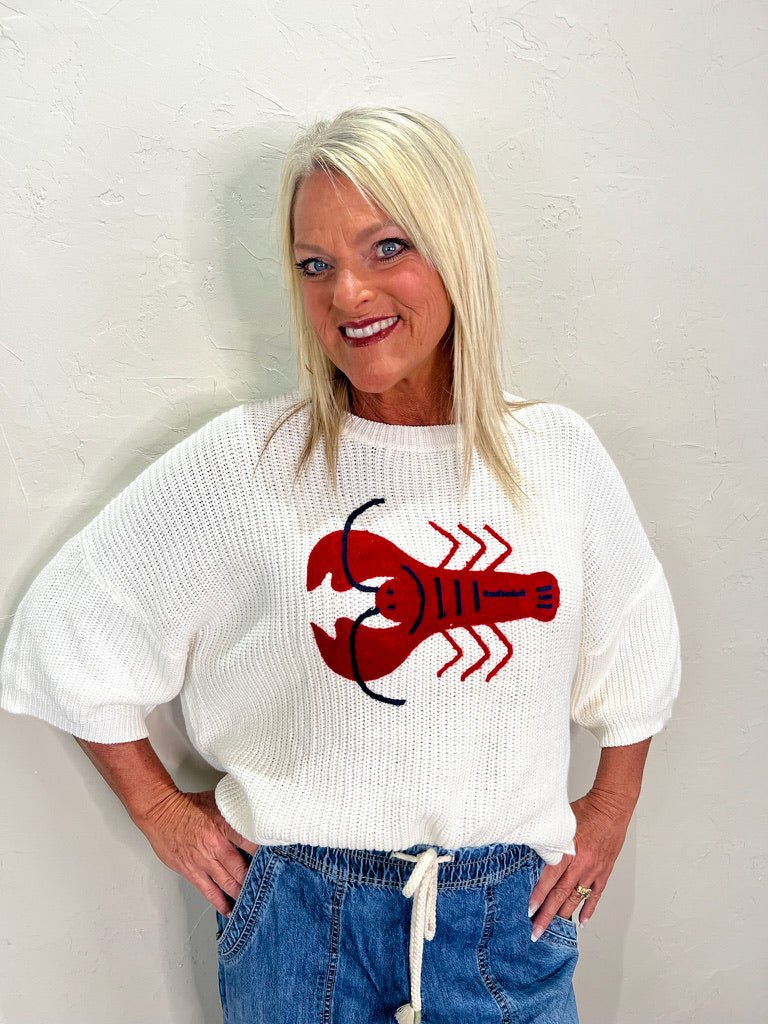 You're My Lobster Sweater - Ivory - Revel Boutique