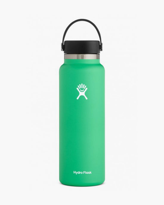 Hydro Flask Water Bottle 40 oz, Leak-Proof Flexible Cap - Stainless Steel, Vacuum Insulated Peaceful Valley Color: White