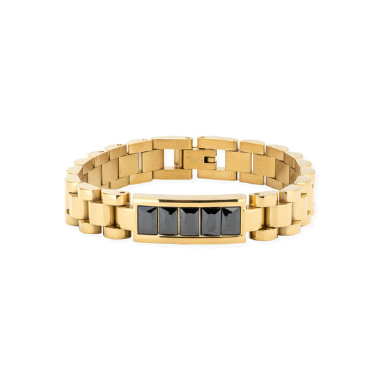 Load image into Gallery viewer, Bracha: Rolly Bling Bracelet - Black
